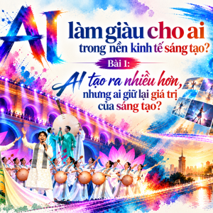AI làm giàu cho ai trong nền kinh tế sáng tạo? Bài 1: AI tạo ra nhiều hơn, nhưng ai giữ lại giá trị của sáng tạo?